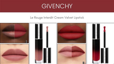 givenchy rouge interdit lipstick 20 wild rose|givenchy cream velvet.